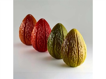 STAMPO TERMOFORMATO UOVO CACAO DIAM MM 140 H 205  GR 340 PZ 2 KIT