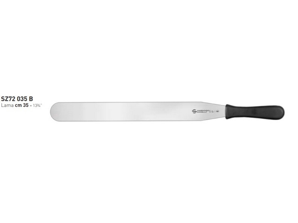 SPATOLA DIRITTA ACCIAIO INOX LAMA CM 35  MODELLO SUPRA