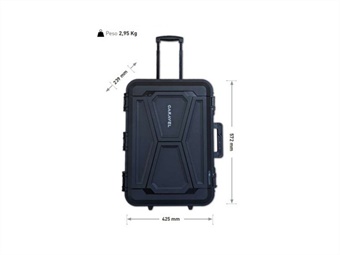 VALIGIA CARAVEL TROLLEY CON SET 3 SCHIUME