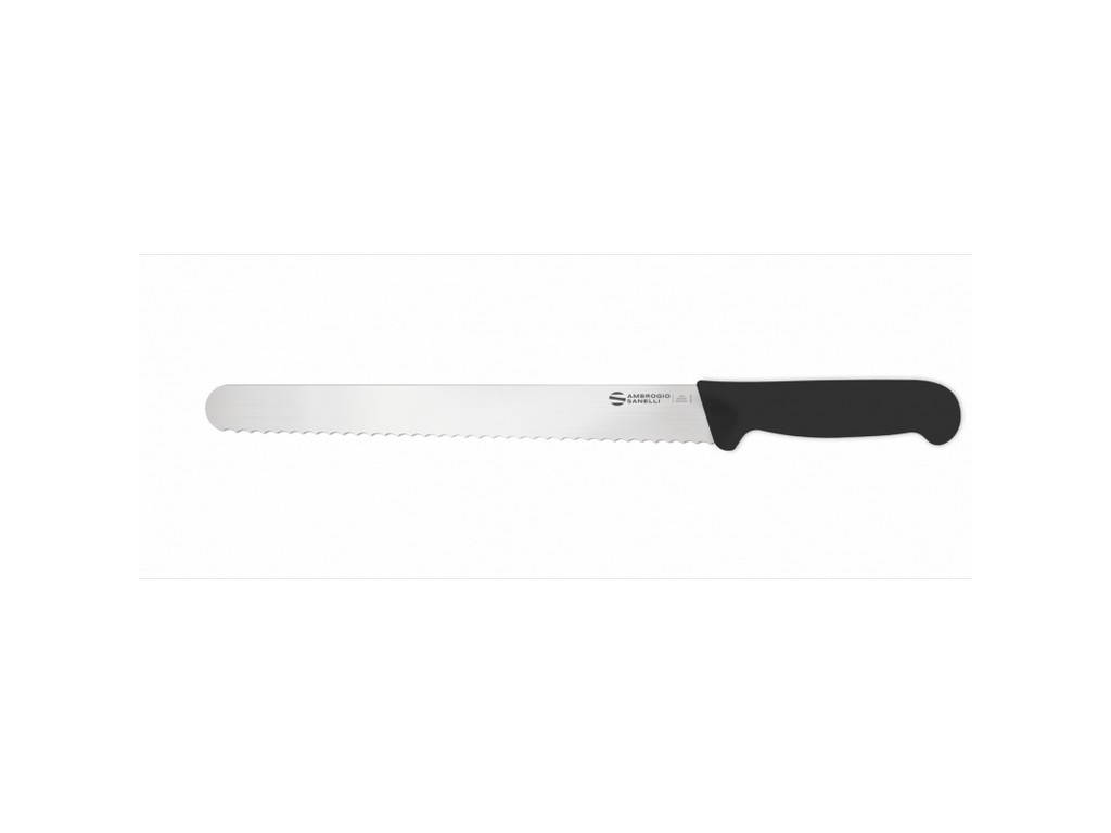 COLTELLO PANE ACCIAIO INOX LAMA DENTATA CM 28 MODELLO SUPRA