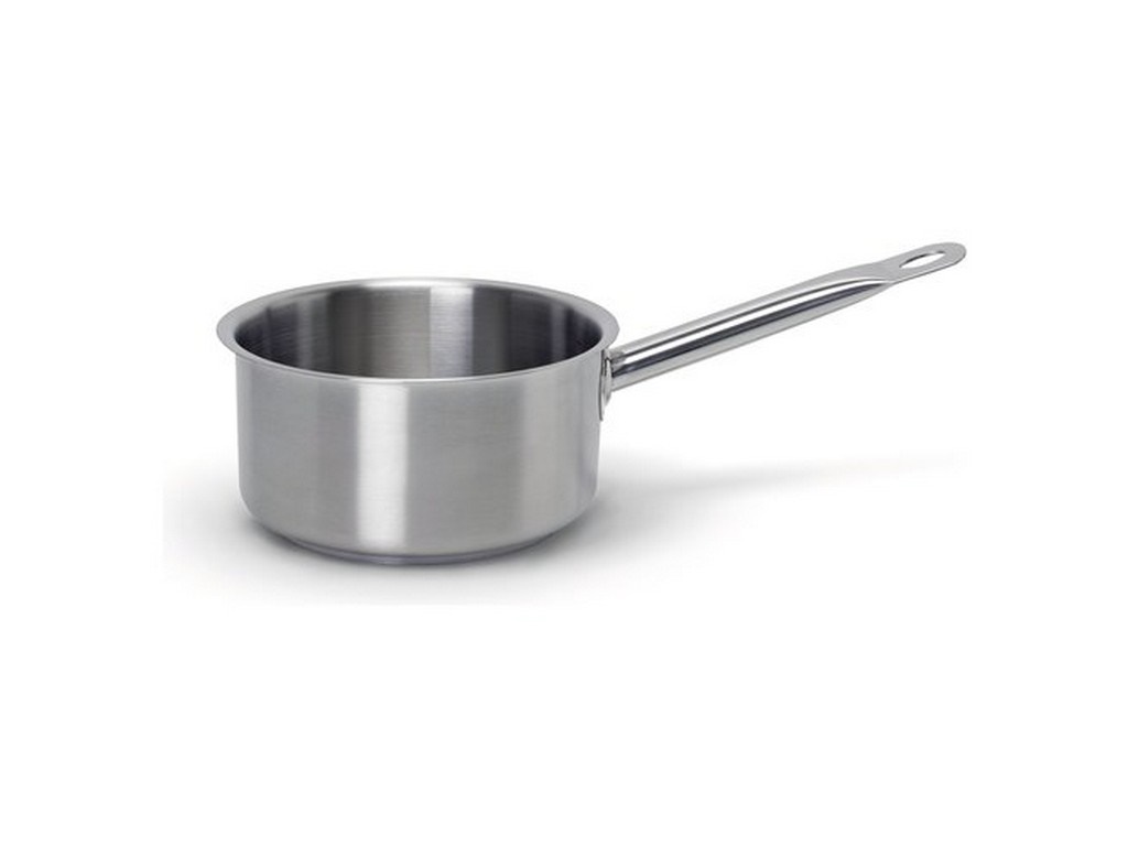 CASSERUOLA MEDIA INOX 18/10 1 MANICO PER INDUZIONE CM 24 H 10,5  - Lt 4,3