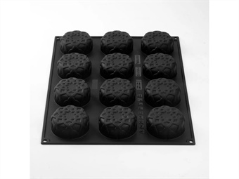 STAMPO SILICONE MONOPORZIONI DAHAB DIAM MM 75 H 30 400X300 - 12 IMPRONTE - 120 ML