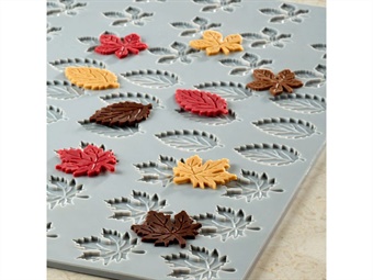 STAMPO SILICONE GOURMAND FOLIAGE DIAM MM 32 H 2 DIM STAMPO CM 30X20 - 15 IMPRONTE