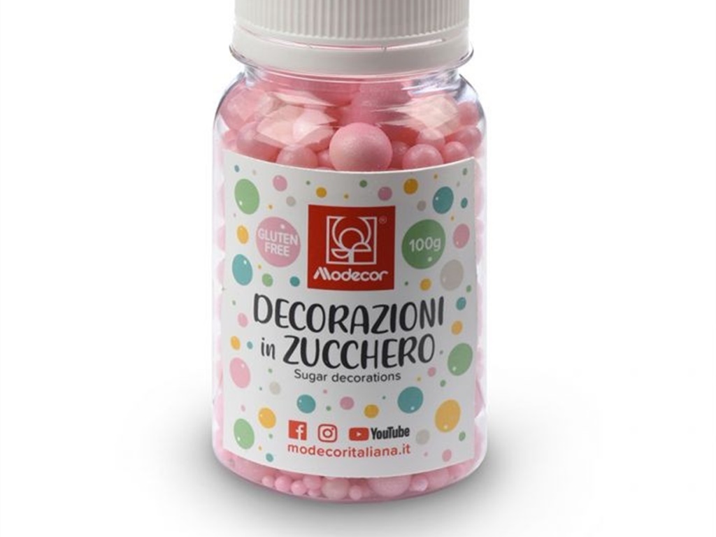 PERLE MIX DIMENSIONI ROSA G 100