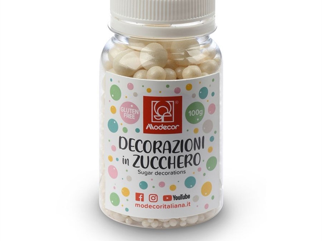 PERLE MIX DIMENSIONI BIANCHE G 100