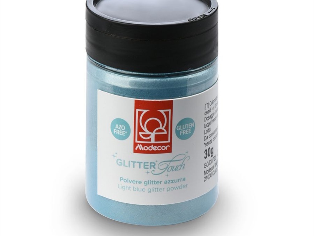 COLORE POLVERE GLITTER AZZURRO GR 30 SENZA BIOSSIDO