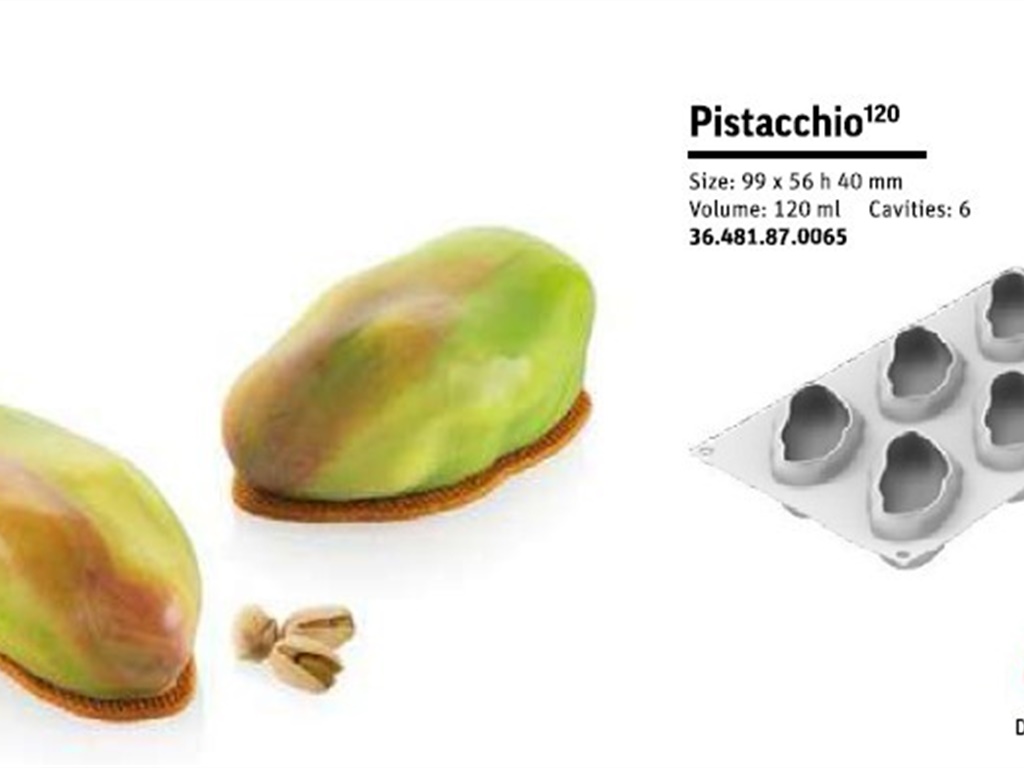 STAMPO SILICONE PISTACCHIO 120 ML MM 99X56H40 - 6 IMPRONTE