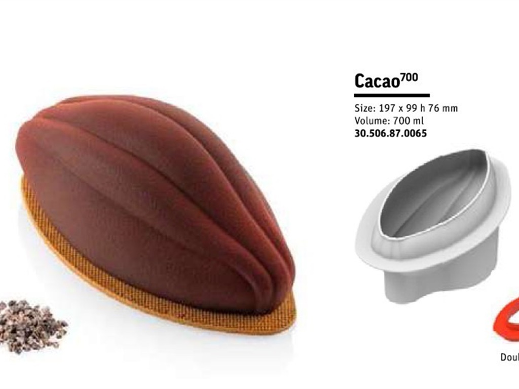 STAMPO SILICONE CACAO 700 MM 197X99H76 + CUTTER - VOL 700 ML