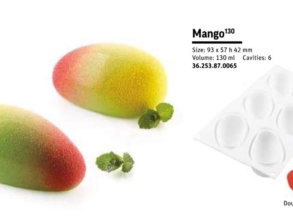 STAMPO SILICONE MANGO 130 ML MM 93X57H42 - 6 IMPRONTE