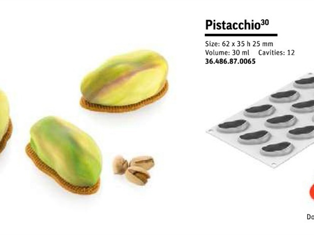 STAMPO SILICONE PISTACCHIO 30 ML MM 62X35H25 - 12 IMPRONTE