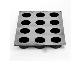 STAMPO SILICONE MONOPORZIONI AURA DIAM MM 74 H 40 400X300 - 12 IMPRONTE - 140 ML