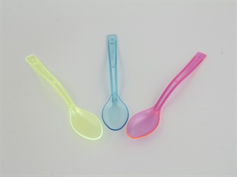 CUCCHIAIO GRANITA TRASPARENT COLORATO CM 15 PZ 400
