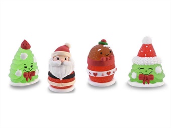 DEC GE/ZUC PERSONAGGI NATALE ASS. CM 5,5 - PZ 24 4 MOD - AZO FREE