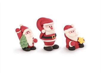 DEC ZUC BABBO NATALE SIMPATICI PEZZI 48 - 3 MOD AZO FREE