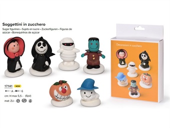 DEC ZUC BLISTER HALLOWEEN ASSORTITO 3 D PZ 6 6 MOD - AZO FREE