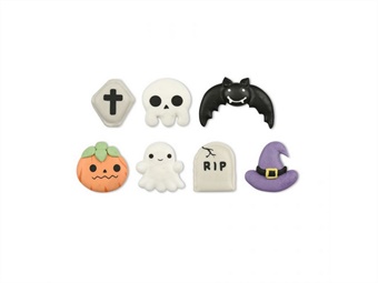 DEC ZUC ICONE HALLOWEEN ASSORTITE H 3,5 CM PZ 70 7 MOD