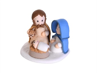 DEC ZUC SACRA FAMIGLIA UNITA H 5 CM PZ 12