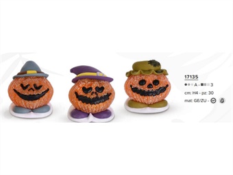 DEC ZUC ZUCCHE CATTIVE HALLOWEEN (3 MOD) H 4 PZ 30