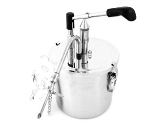 DOSATORE MANUALE INOX LT 3 CON BECCUCCIO CURVO MM 8 X LAVAST