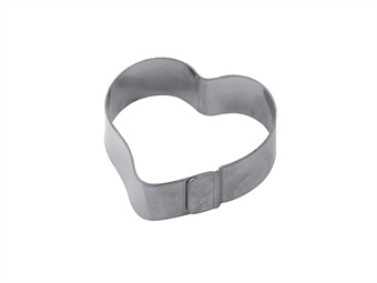 FASCIA INOX CUORE MONOPORZIONE CM 6,4X5,85 H 2