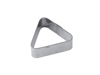 FASCIA INOX TRIANGOLARE MONO PORZIONE CM 6,3 H 2