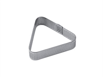 FASCIA INOX TRIANGOLO MICRO FORATA MONOP CM 7,3 H 2