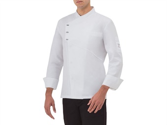 Giacca cuoco bianca bottoni automatici mod Emanuel