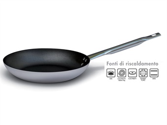 Padella svasata bassa antiaderente 1 manico