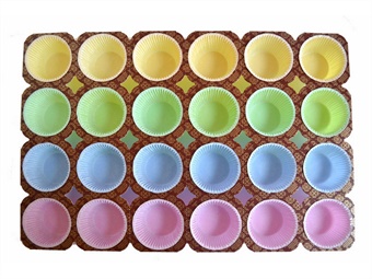 PIROTTINI PER MUFFIN COLORATI PZ 432 50x68 H36 M NTS 2 18 TG