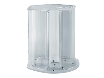 PORTA COPPETTE DA BANCO GIREVOLE PLEXIGLASS