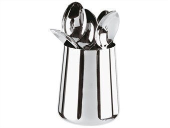PORTA CUCCHIAINI INOX DIAMETRO CM 6 H 9