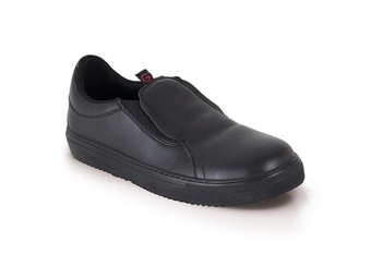 Scarpa Slip on nera con puntale