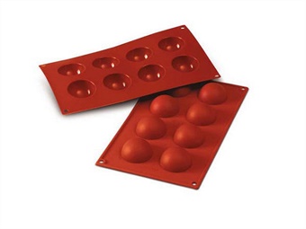 SILCONFLEX MEZZE SFERE DIAM. MM 50 H 25 - 8 IMPRONTE PZ 1