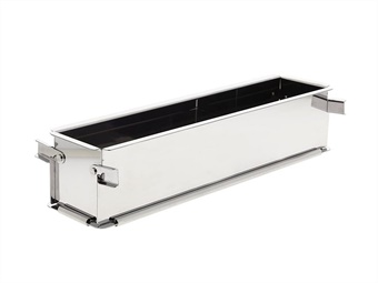 STAMPO INOX RETTANGOLARE PIEGHEVOLE GEOFORME CM 35X7 H 7,5