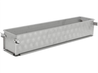 STAMPO INOX RETTANGOLARE PIEGHEVOLE MICROFORATO GEOFORME CM 24X5 H 6