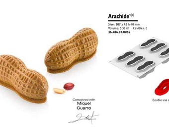 STAMPO SILICONE ARACHIDE 100 ML MM 107x43H40 - 6 IMPRONTE