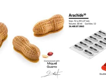 STAMPO SILICONE ARACHIDE 30 ML MM 72X29H27 - 12 IMPRONTE