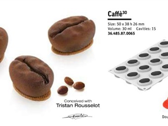 STAMPO SILICONE CAFFE' 30 ML MM 50X38H26 - 15 IMPRONTE