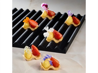 STAMPO SILICONE GOURMAND ONDA FORMA SFOGLIA MM 250 X 250 VERSIONE TONDEGGIANTE