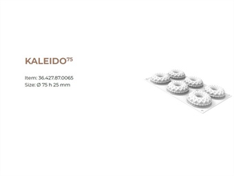 STAMPO SILICONE KALEIDO 75 DIAM MM 75 H 25 6 IMPRONTE