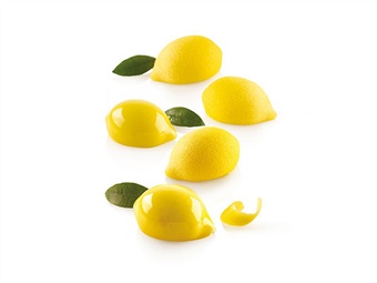 STAMPO SILICONE LIMONE FRUTTA REAL ML 30 MM 55X38 H 27 15 IMPRONTE + TAGLIAPASTA