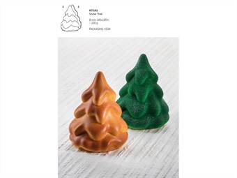 STAMPO TERMOFORMATO KIT SNOW TREE KT 191 DIAM CM 14,5 H 18,5 GR 200 PEZZI 2