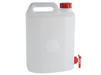 TANICA CON RUBINETTO PLASTICA BIANCA LT 20