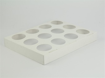 TEGLIA CARTONE PER TULICASES DIAM MM 50 H 80 A 12 FORI, DIMENSIONE CM 37X29