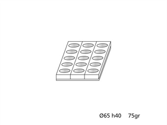 TEGLIA TRAY IN PLASTICA MONO OVALE CM 26X40