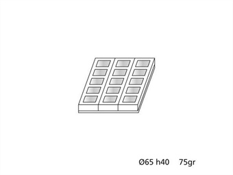 TEGLIA TRAY IN PLASTICA MONO QUADRATO CM 26X40