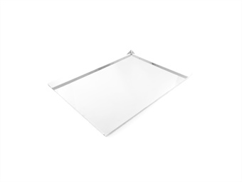 VASSOIO INOX CM 40X30 H 1,7