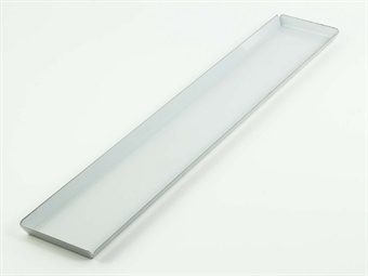 VASSOIO INOX CM 60X15 H 1,7 BORDO SVASATO
